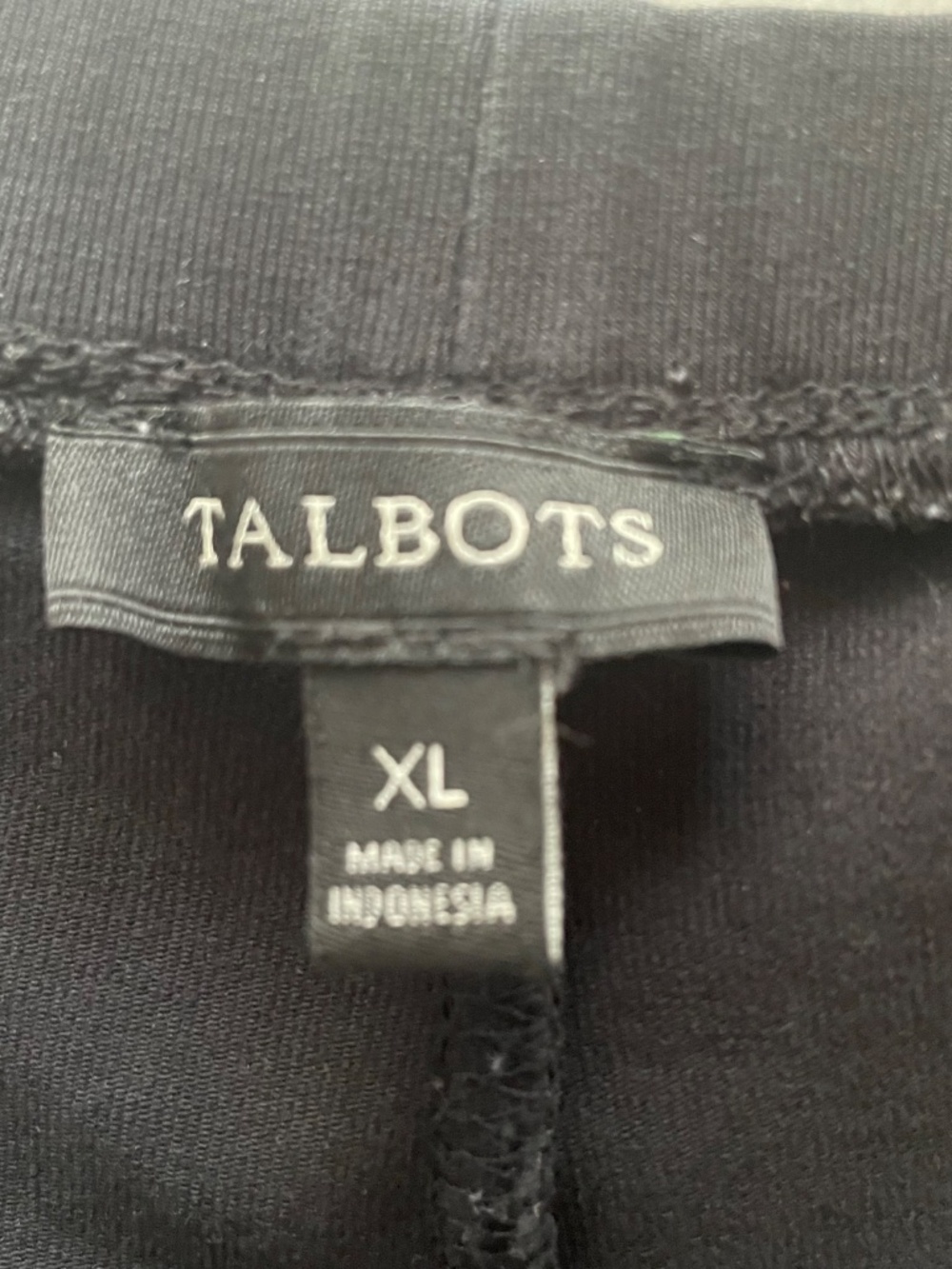 🌸Talbots Black Leggings Summer-weight XL - Picture 2 of 5